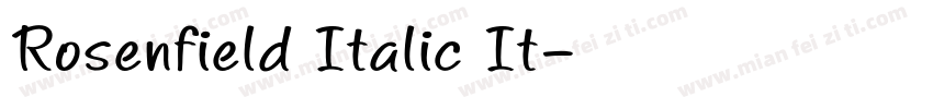 Rosenfield Italic It字体转换
